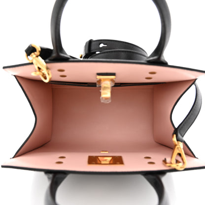 Salvatore Ferragamo Calfskin Small The Studio Box Bag Black 5 of 10