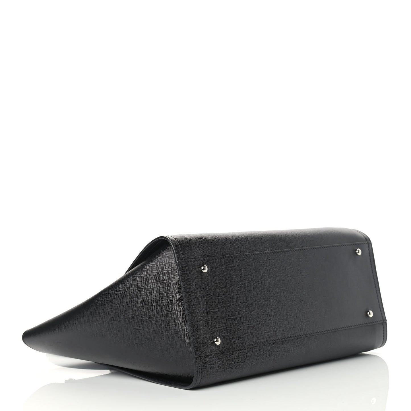 Caviar Medium Studded Deauville Tote Black