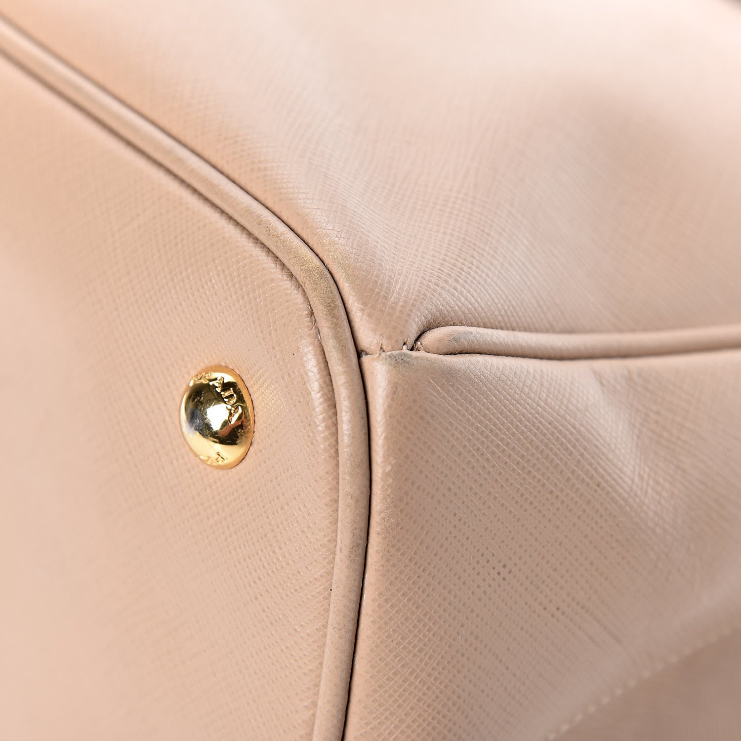Prada Saffiano Lux Small Tote Sabbia 10 of 15