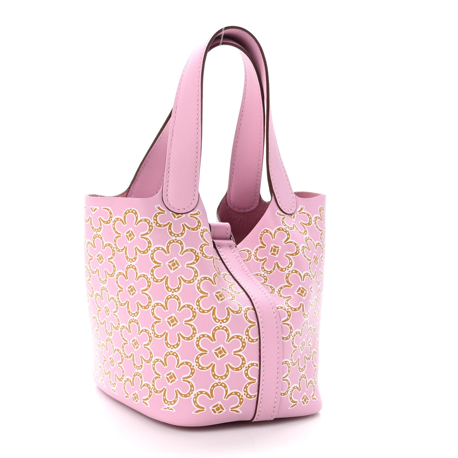 Hermes Swift Micro Lucky Daisy Picotin Lock Mauve Sylvestre 3 of 13