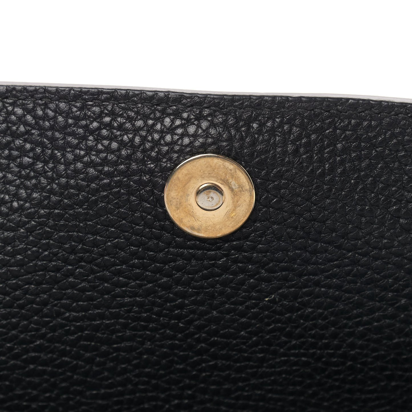 Pebbled Calfskin Medium Soho Flap Crossbody Black