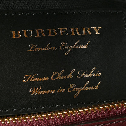 Burberry Derby Calfskin House Check Medium Camberley Mahogany Red 6 of 9