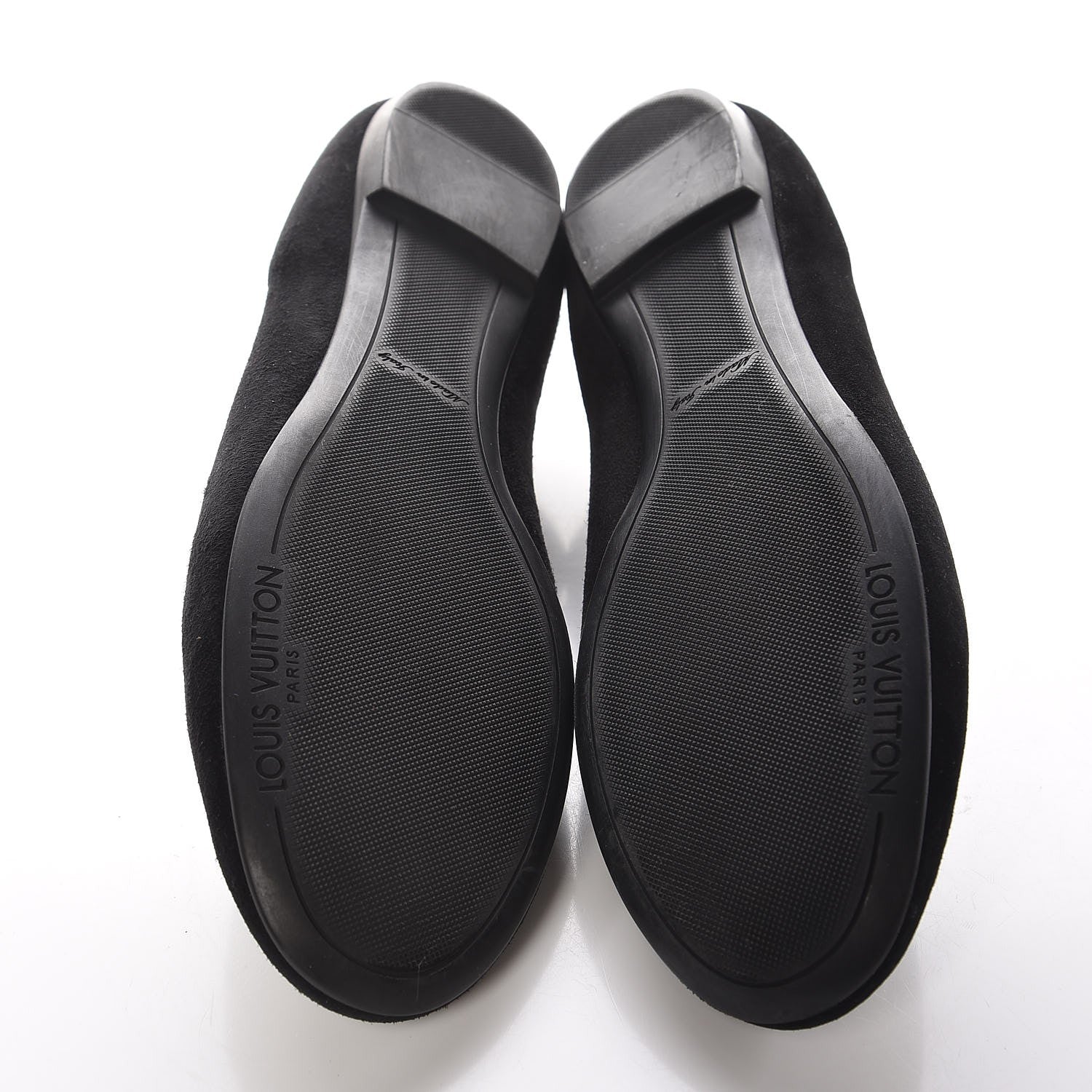 Louis Vuitton Suede Uniformes Ballet Flats 37 Black 7 of 11