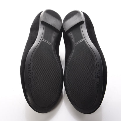 Louis Vuitton Suede Uniformes Ballet Flats 37 Black 7 of 11