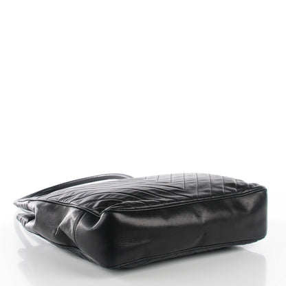 Chanel Lambskin Chevron Quilted Shoulder Bag Black 4 of 9
