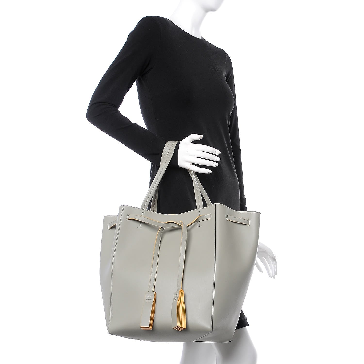 Celine Smooth Calfskin Medium Belt Cabas Phantom Arctic 2 of 7