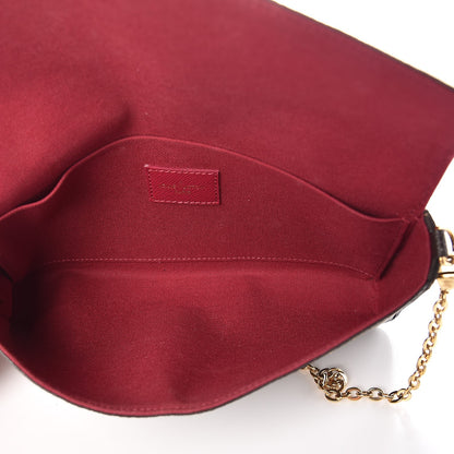 Louis Vuitton Monogram Pochette Felicie Chain Wallet Fuchsia 6 of 14