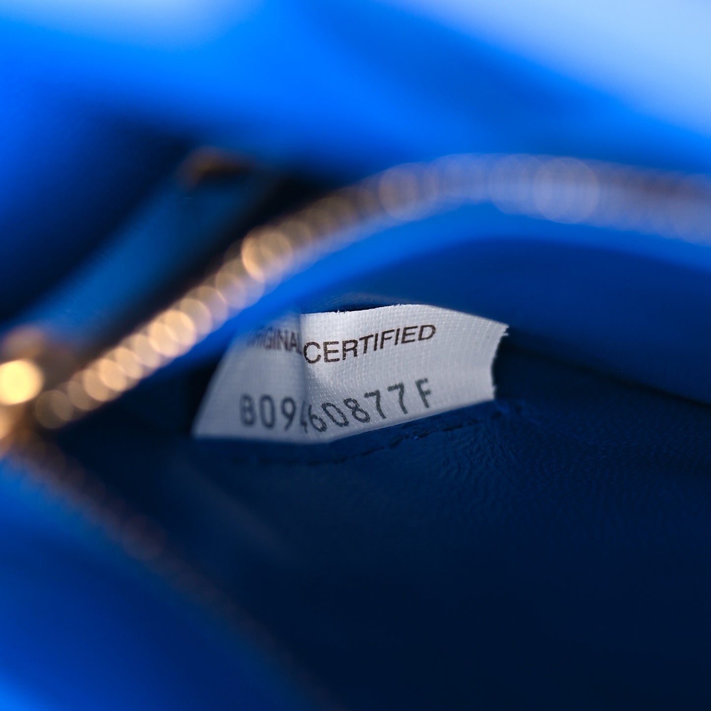 Lambskin Maxi Intreccio Padded Chain Cassette Crossbody Bag Cobalt