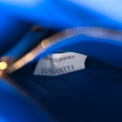 Bottega Veneta Lambskin Maxi Intreccio Padded Chain Cassette Crossbody Bag Cobalt 7 of 9