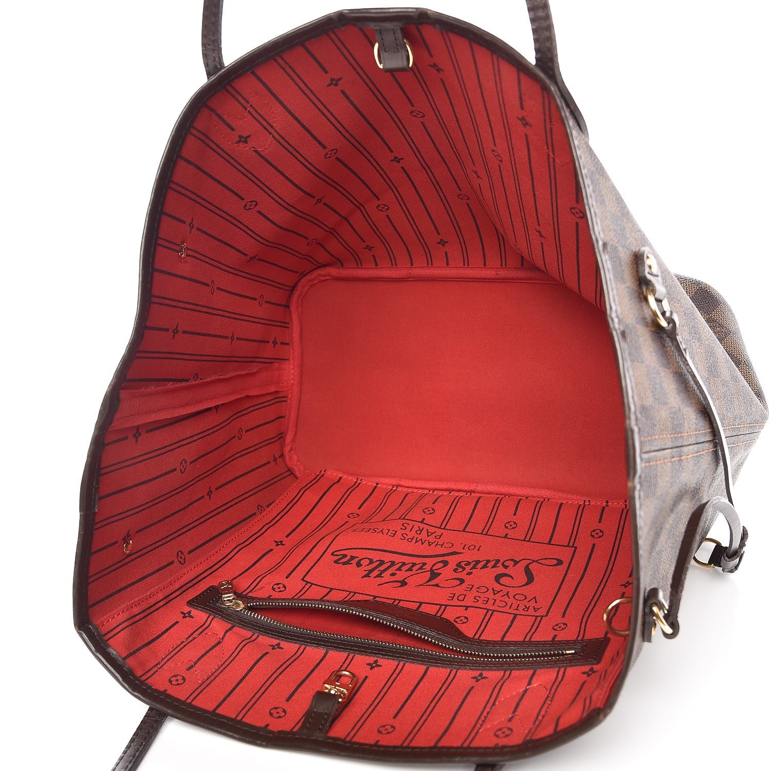 Louis Vuitton Damier Ebene Neverfull MM 5 of 8