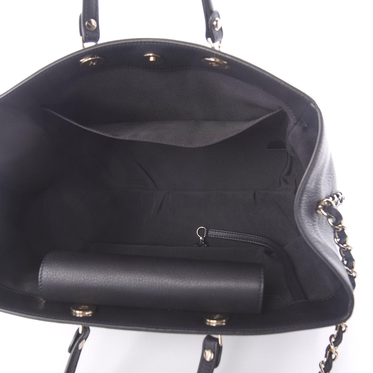 Bullskin Stitched Medium Shopping Bag Black