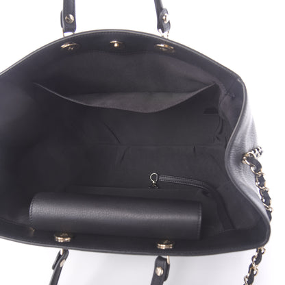 Chanel Bullskin Stitched Medium Shopping Bag Black 6 of 11