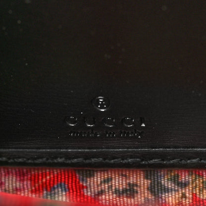 Gucci Calfskin Web Trapuntata GG Zip Around Wallet Black 5 of 7