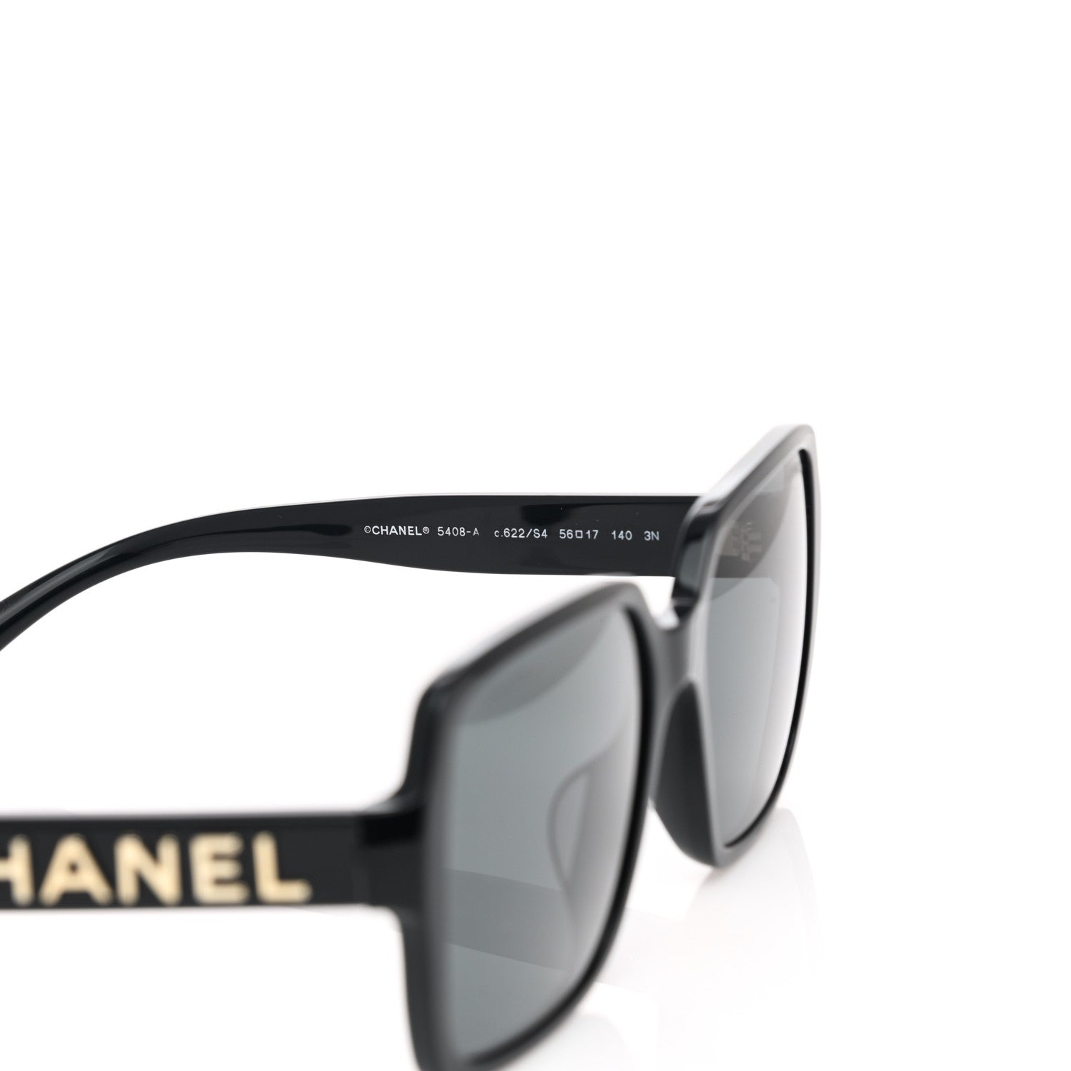 Chanel Acetate Square Sunglasses 5408-A Black 5 of 7