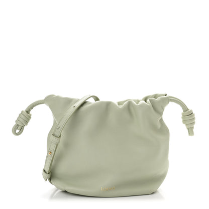 Loewe Mellow Nappa Donut Chain Mini Flamenco Knot Clutch Spring Jade 1 of 12