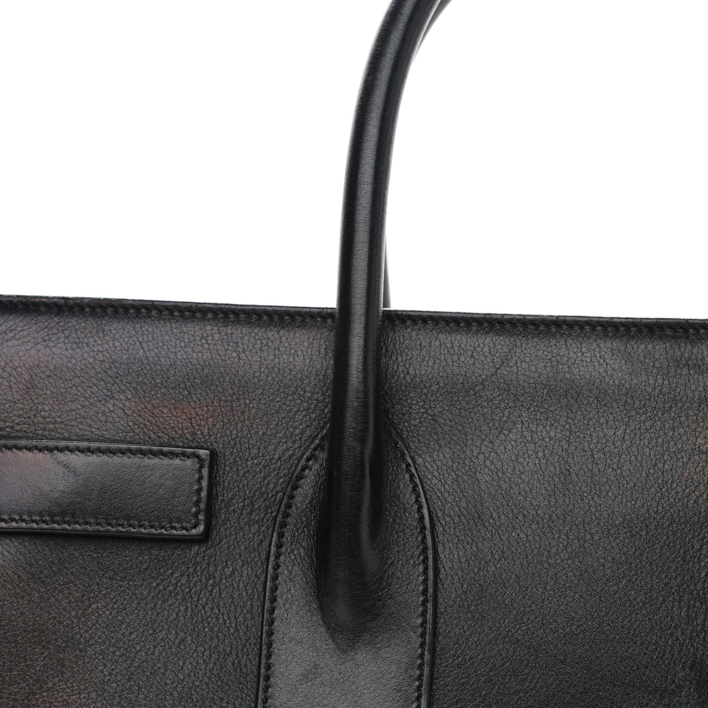 Calfskin Small Sac De Jour Black