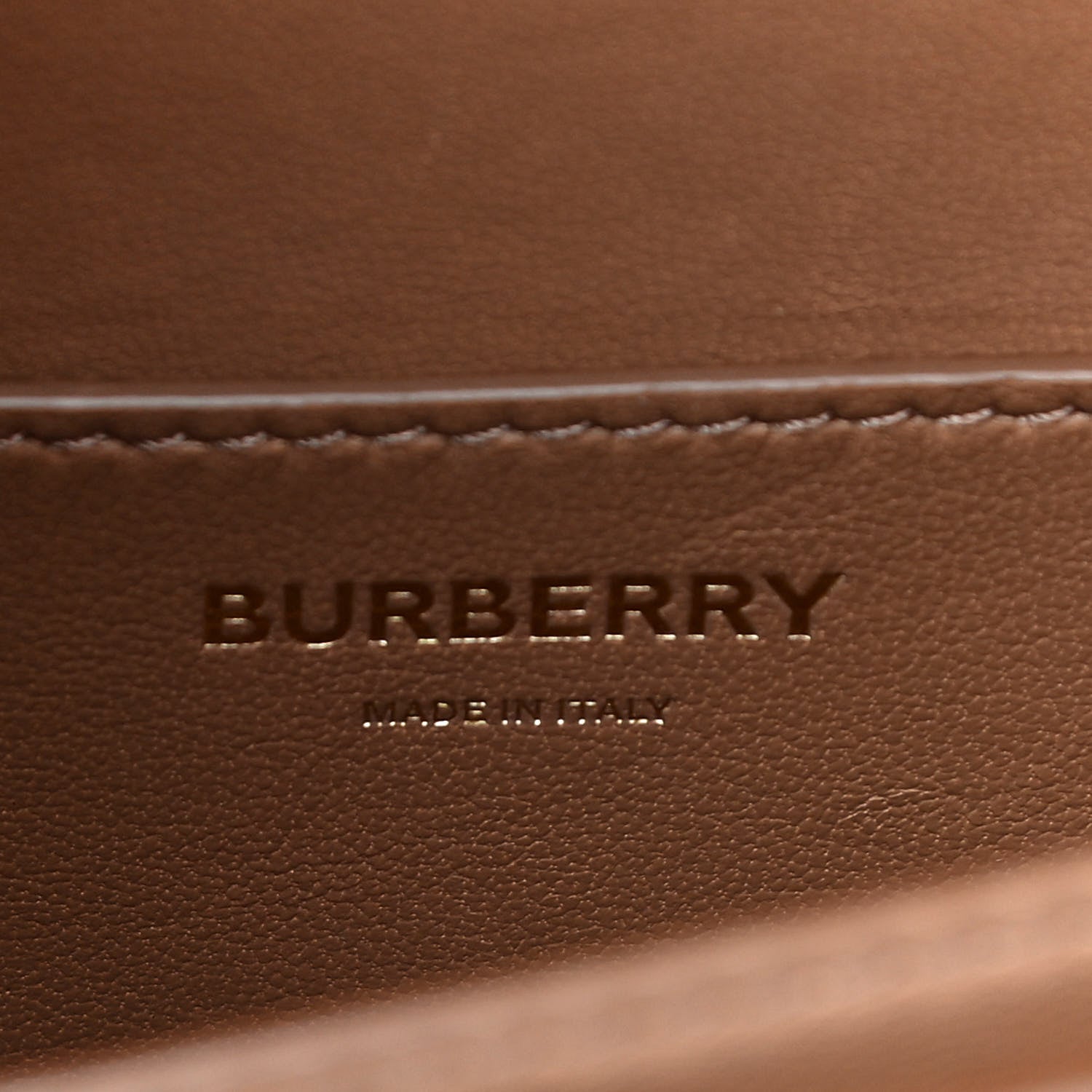 Burberry Calfskin Monogram Mini TB Bag Beige 6 of 16