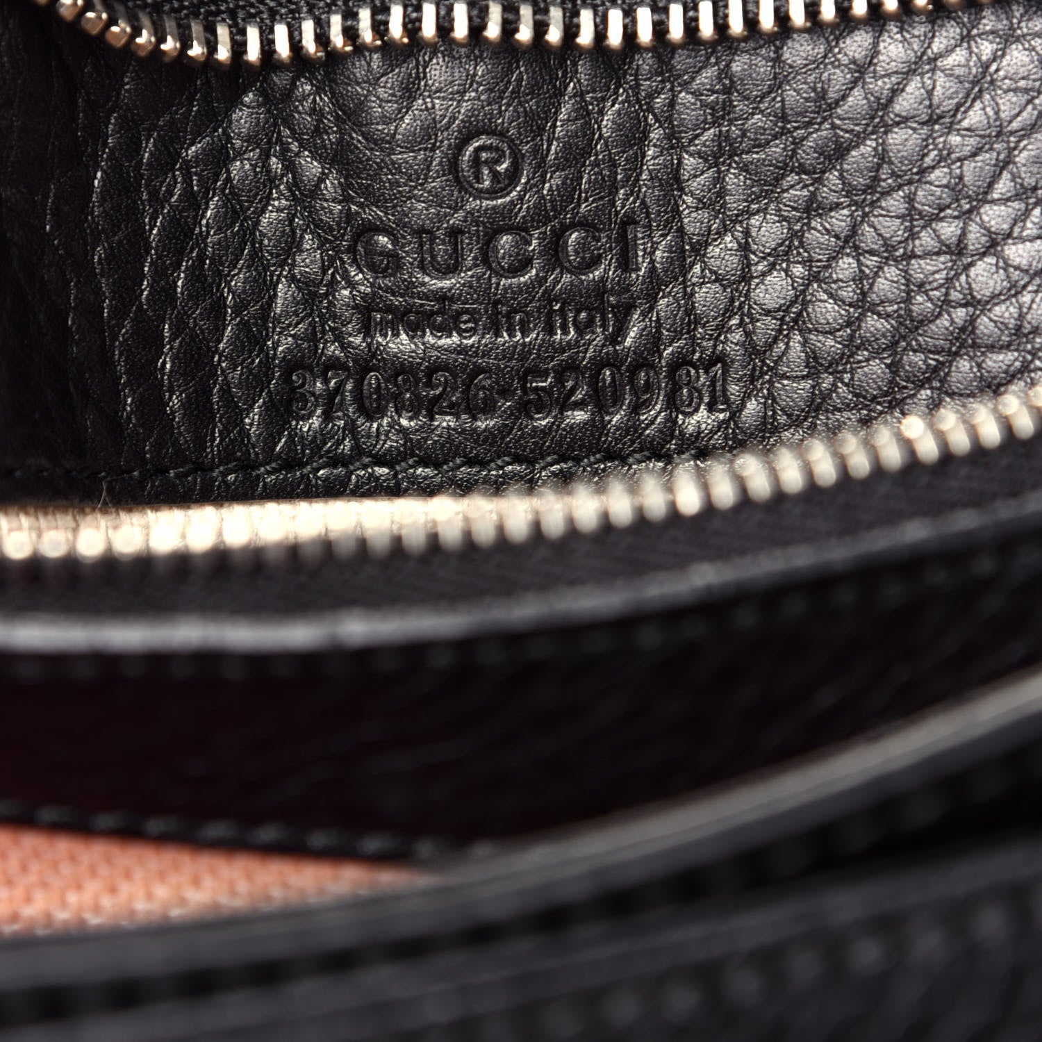 Gucci Pebbled Calfskin Medium Bamboo Daily Flap Shoulder Bag Black 6 of 8