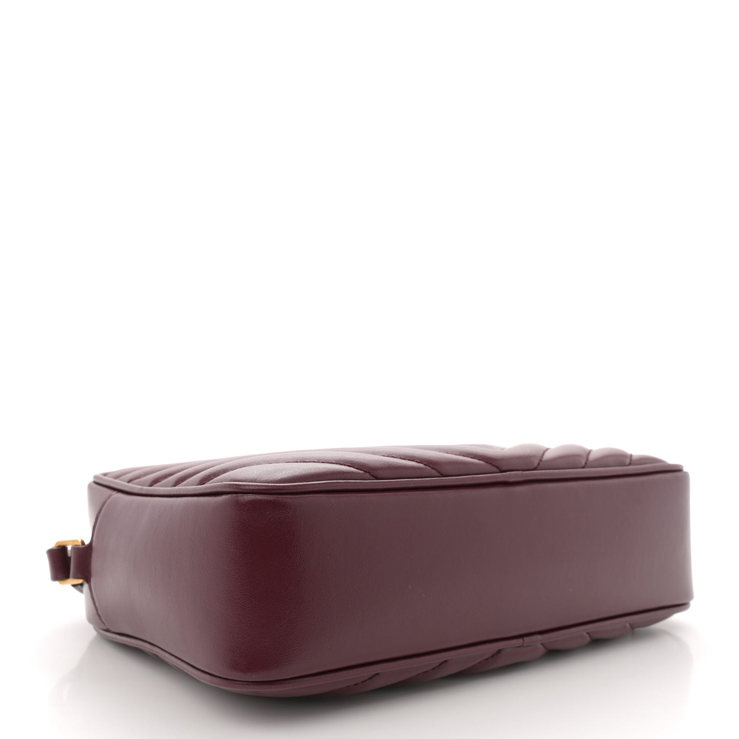 Calfskin Matelasse Monogram Lou Camera Bag Dark Legion Red