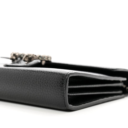 Gucci Calfskin Mini Dionysus Chain Wallet Black 10 of 10