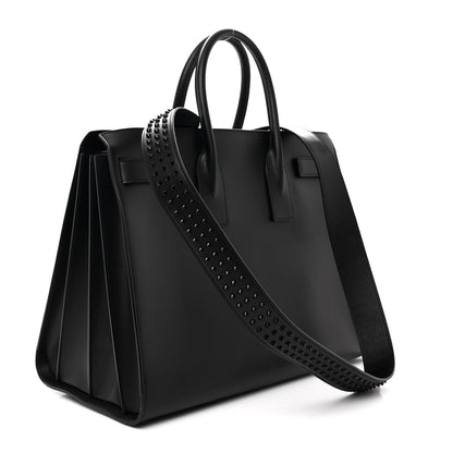 Saint Laurent Calfskin Stud Large Sac De Jour Carryall Black 3 of 10