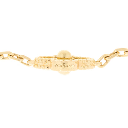 Van Cleef & Arpels 18K Yellow Gold 5 Motifs Vintage Alhambra Bracelet 3 of 5