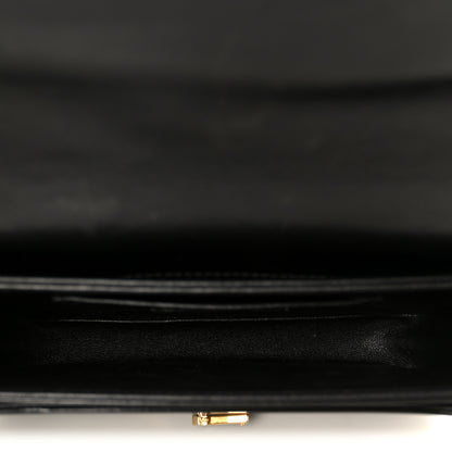 Saint Laurent Box Calfskin Monogram Medium Solferino Satchel Black 5 of 11