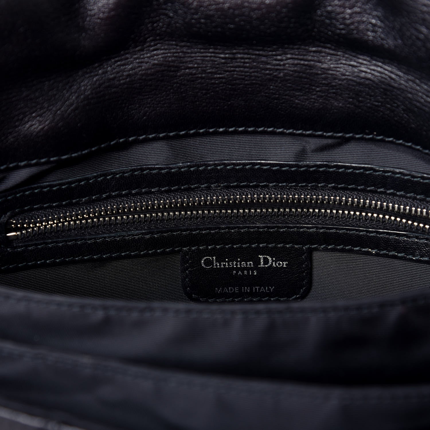 Christian Dior Lambskin Cannage Ruffle New Lock Flap Black 6 of 10