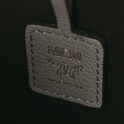 MCM Calfskin Color Block Drawstring Milano Mini Bag Grey Multicolor 6 of 8