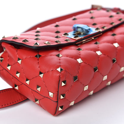 Valentino Garavani Nappa Rockstud Spike Belt Bag Rouge Pur 7 of 9