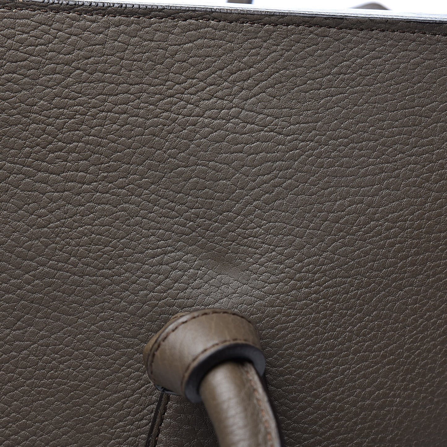 Crisped Calfskin Large Tie Knot Tote Grey