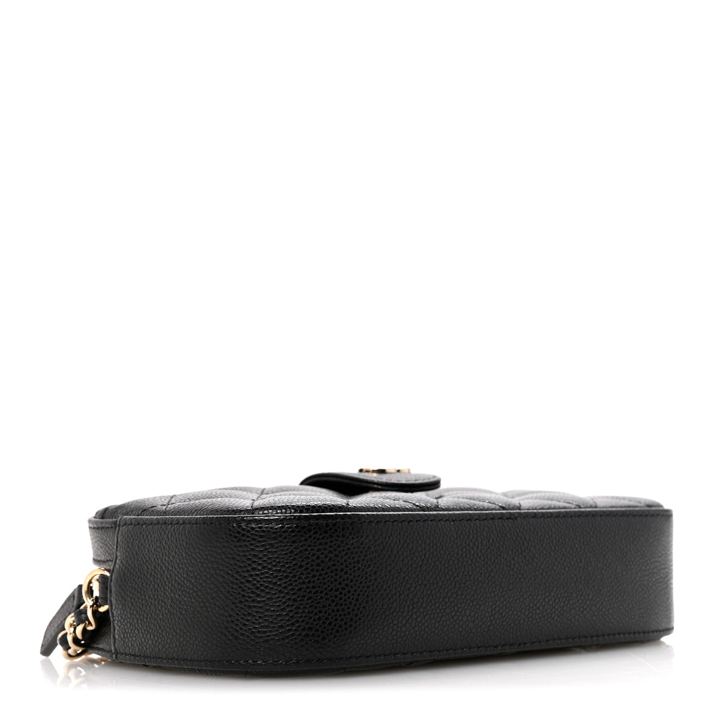 Caviar Quilted Chain Camera Bag Black
