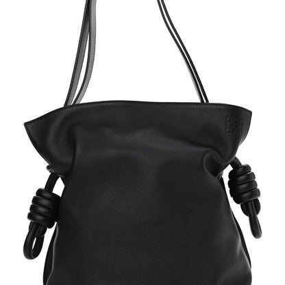 Loewe Calfskin Small Flamenco Knot Bag Black 7 of 9