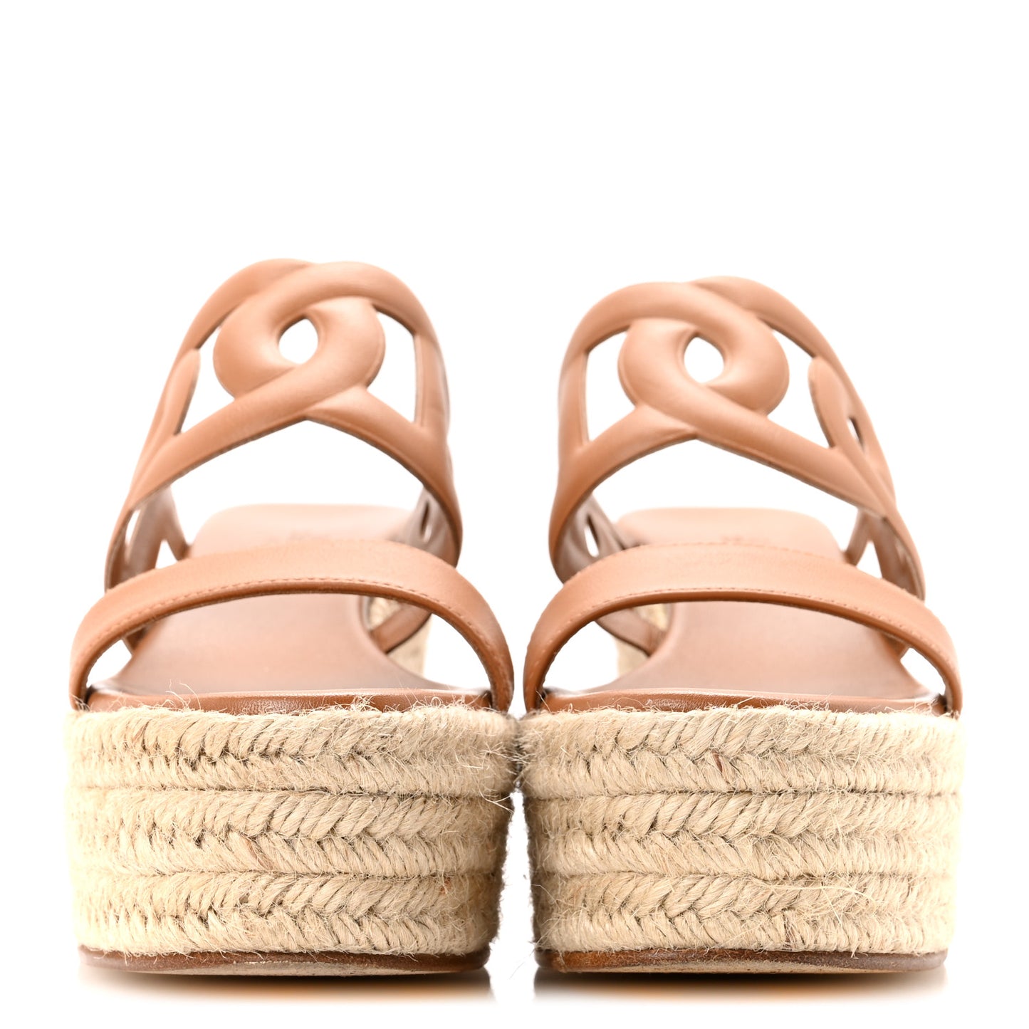 Nappa Ithea Espadrille Wedge Sandals 36 Naturel