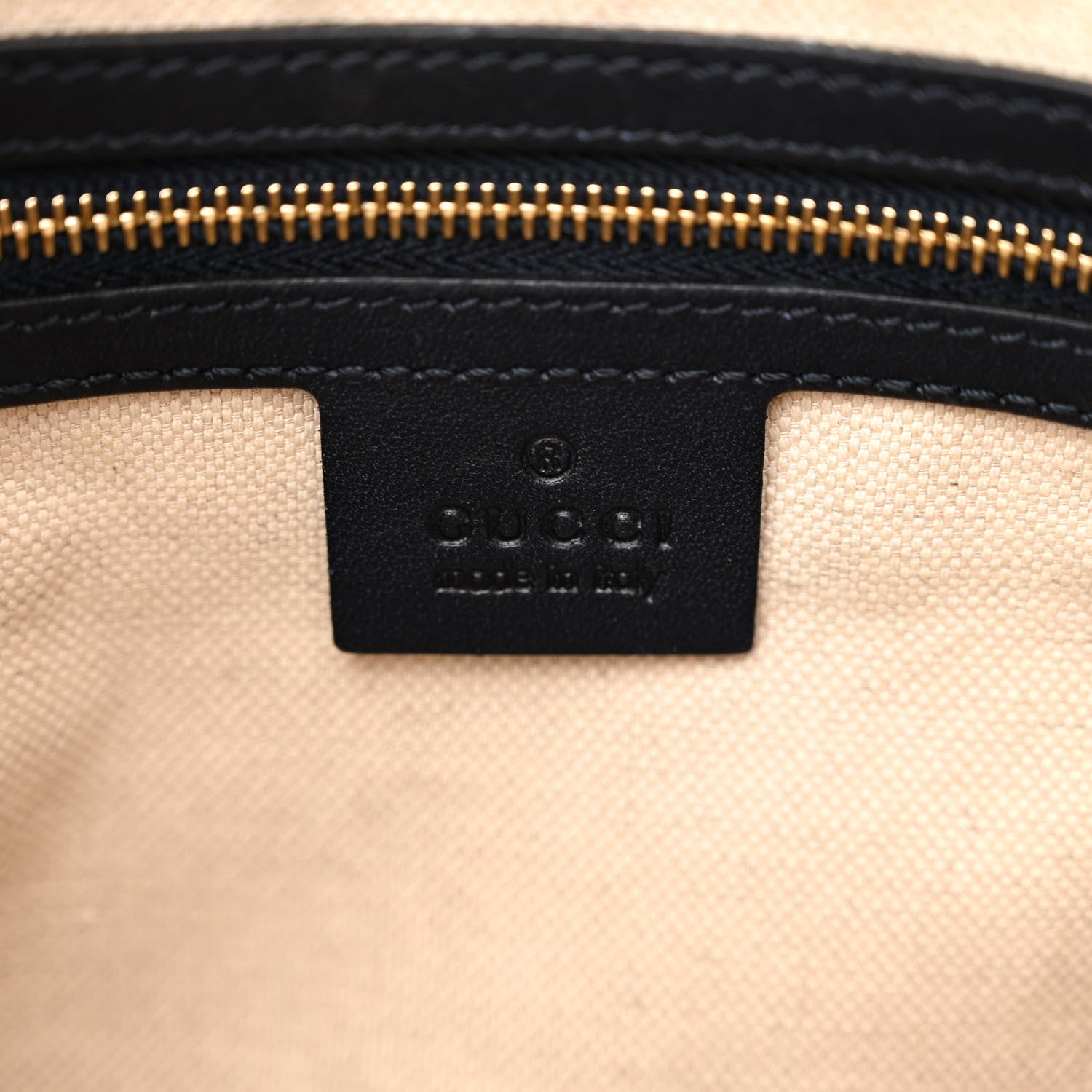 Gucci Monogram Vintage Web Medium Boston Gold Navy 6 of 11