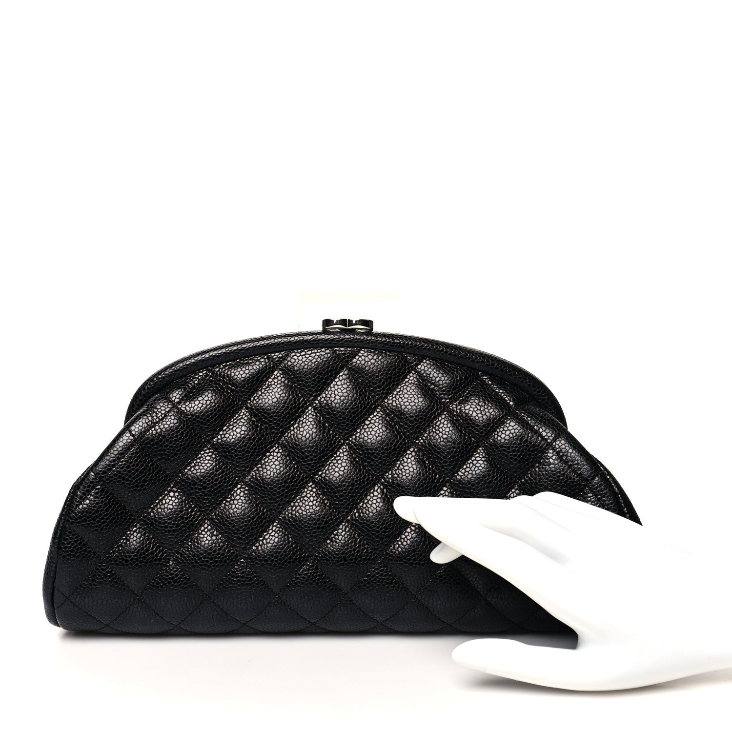 Chanel Caviar Quilted Timeless Clutch Black 4 of 11