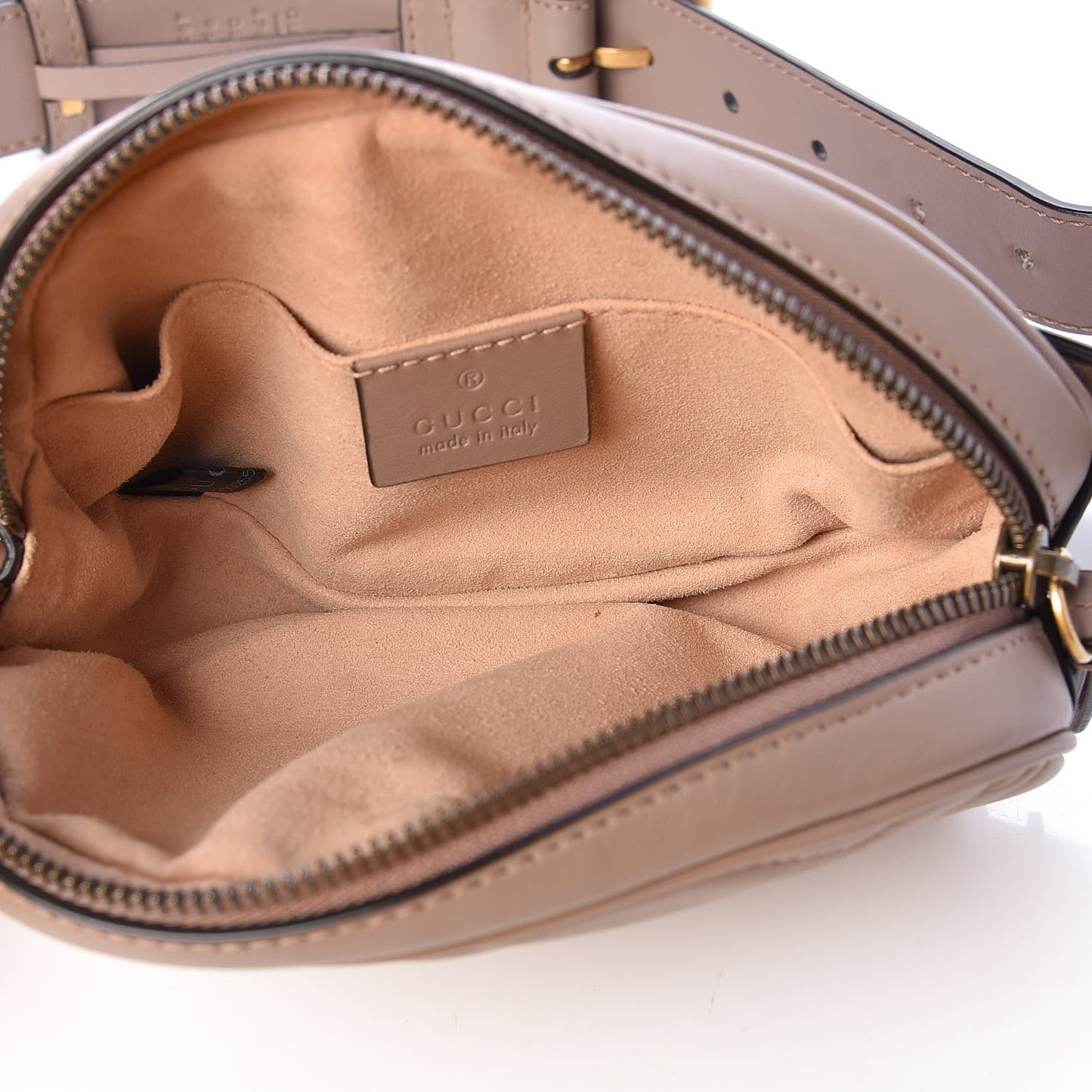 Calfskin Matelasse GG Marmont Belt Bag 95 38 Porcelain Rose