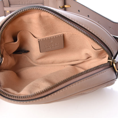 Gucci Calfskin Matelasse GG Marmont Belt Bag 95 38 Porcelain Rose 6 of 8