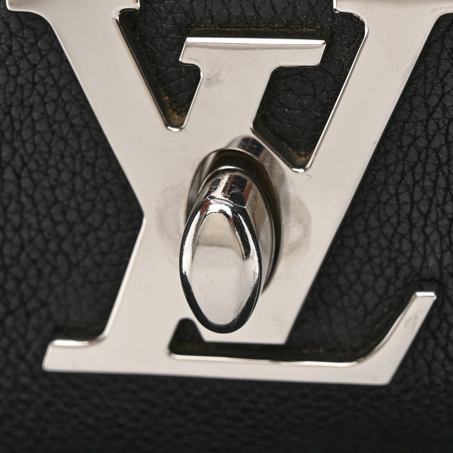 Louis Vuitton Calfskin Lockme Go Tote Black 11 of 11