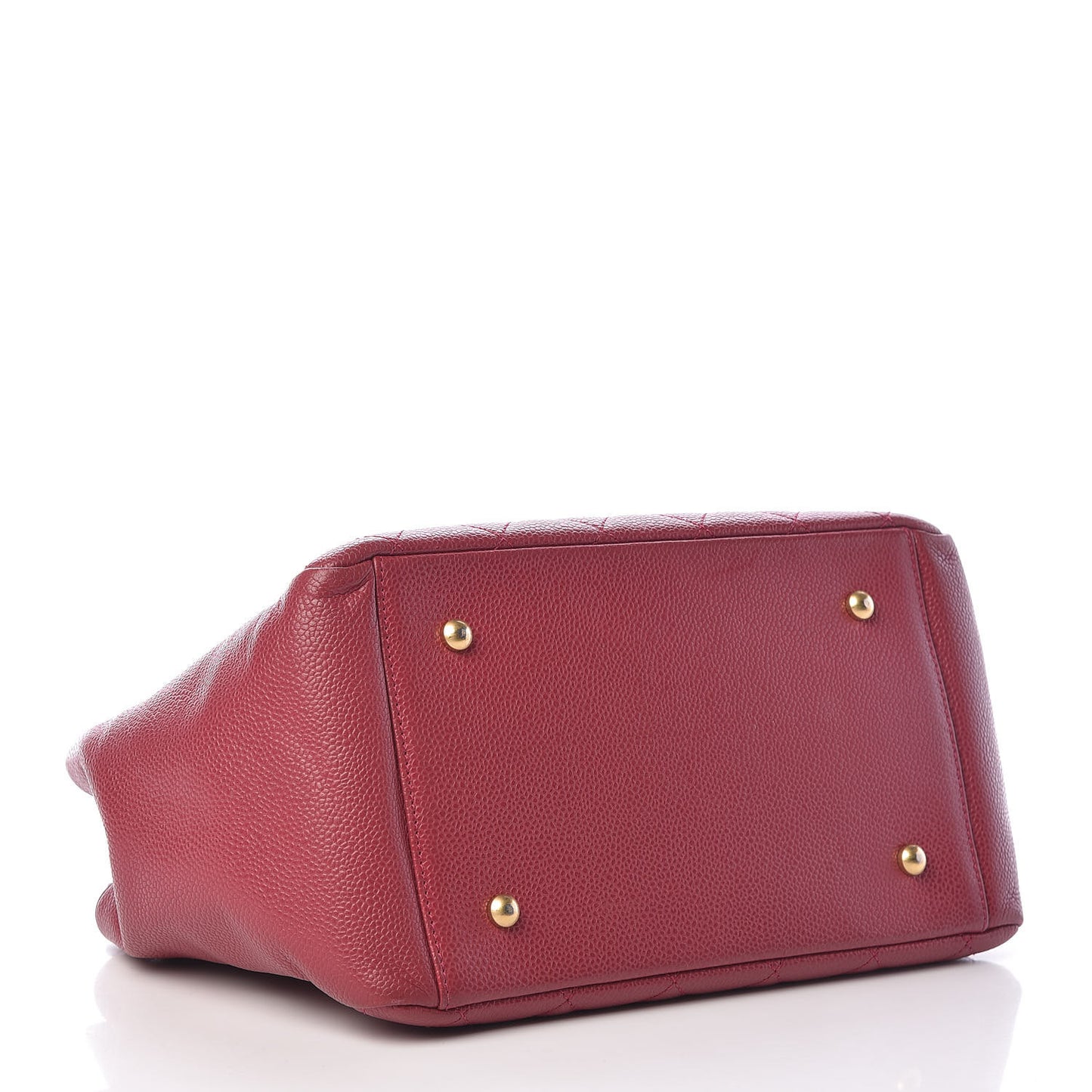 Caviar Quilted Petit Timeless Tote PTT Dark Pink