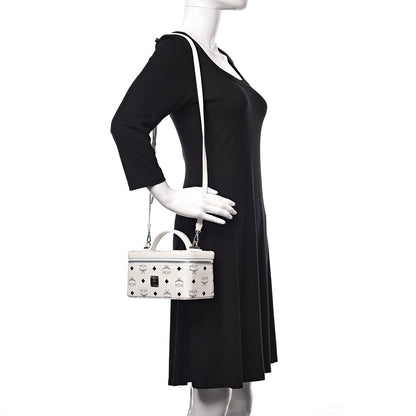 MCM Visetos Vanity Case White 2 of 10