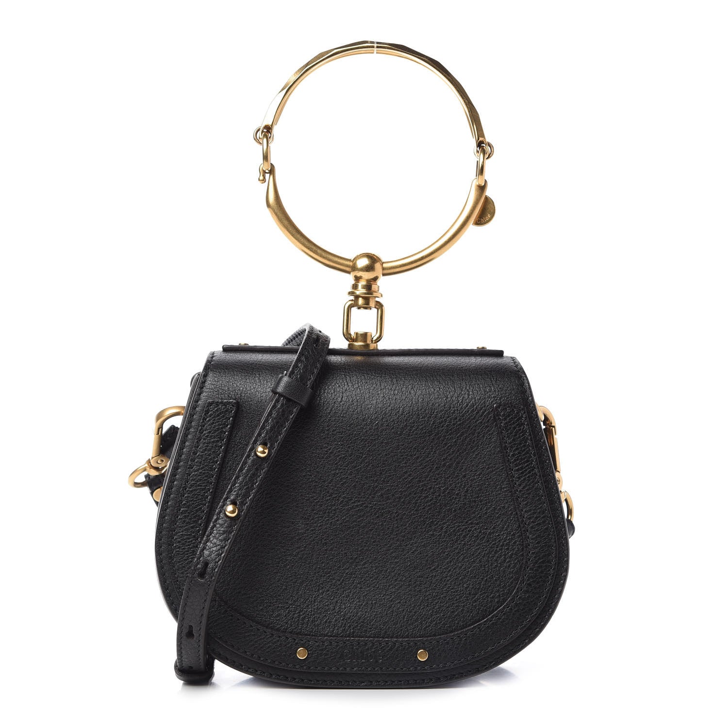 Chloe Calfskin Small Nile Bracelet Bag Black 1 of 9