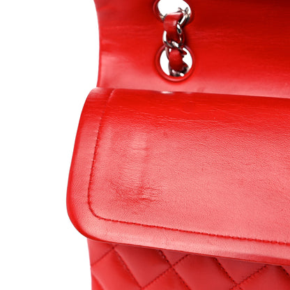 Chanel Lambskin Quilted Medium Double Flap Red 13 of 25