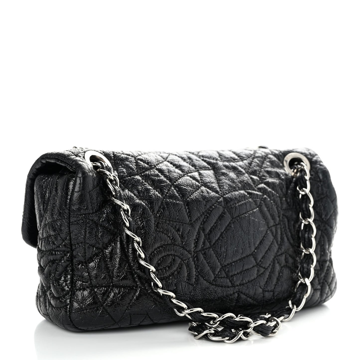 Vinyl Small Graphic Edge Flap Black