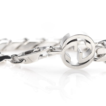 Gucci Sterling Silver Interlocking G Curb Chain Bracelet 4 of 5