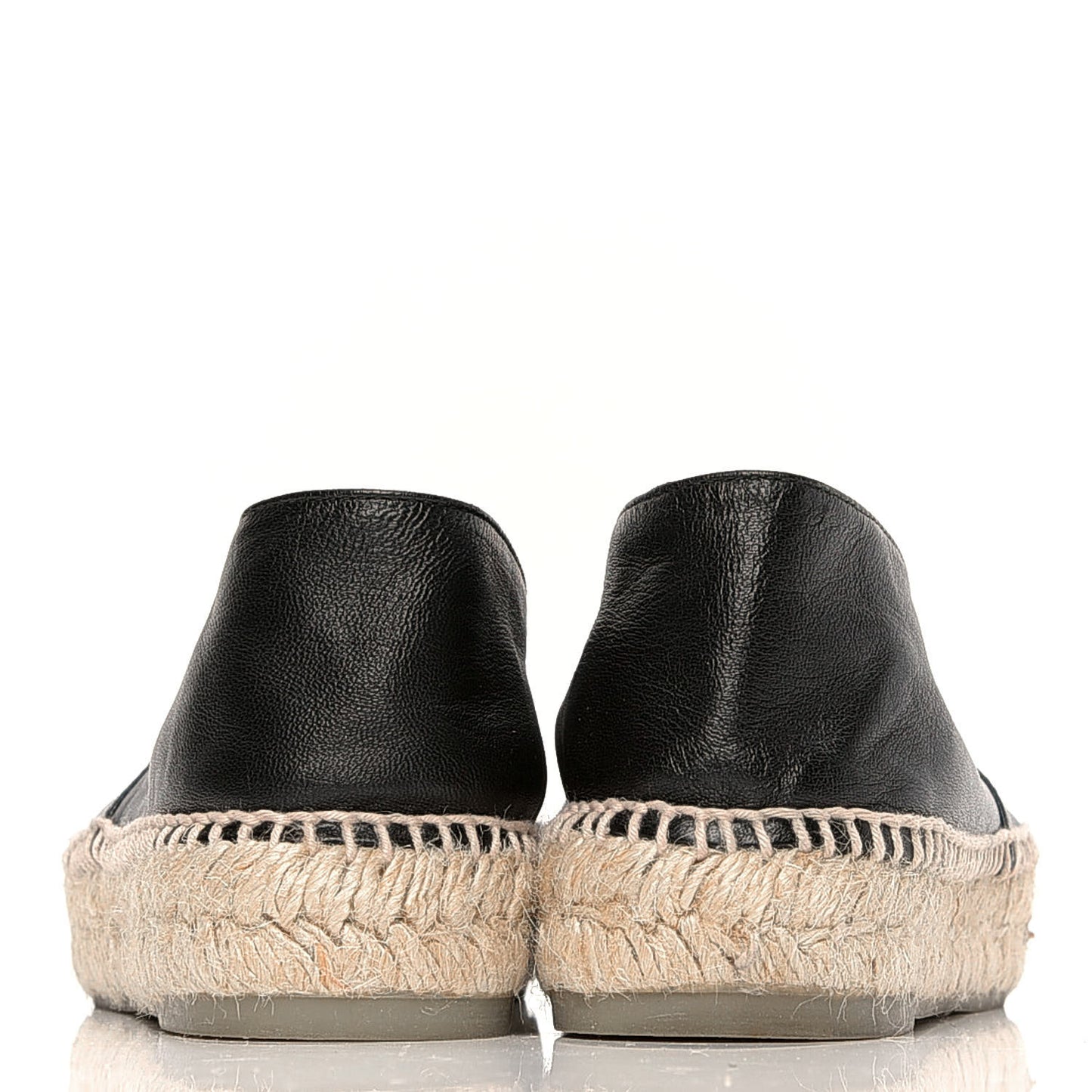 Lambskin CC Espadrilles 38 Black