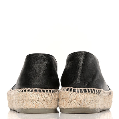Chanel Lambskin CC Espadrilles 38 Black 3 of 7