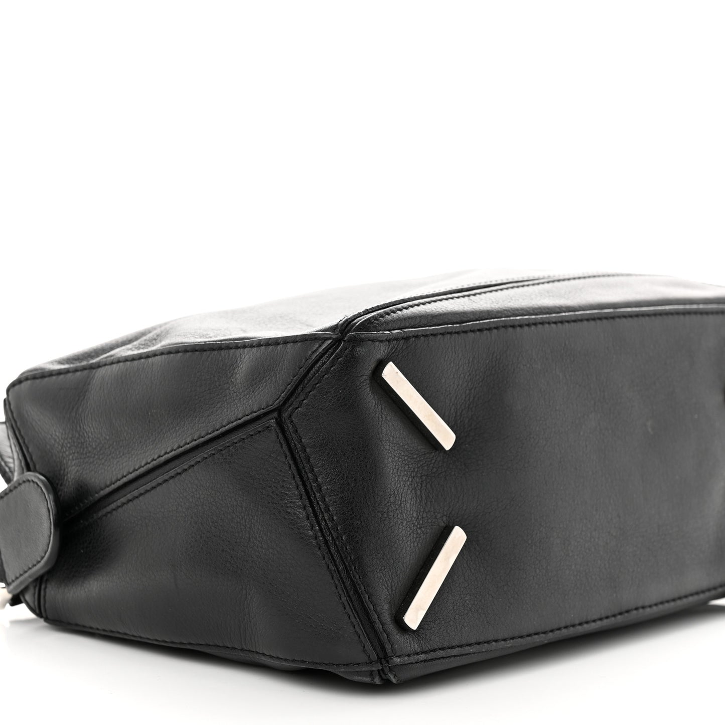 Calfskin Small Puzzle Bag Black