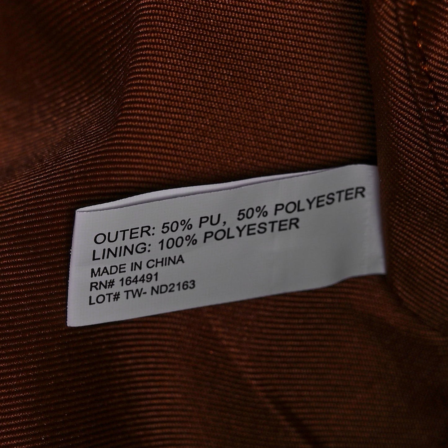 Vegan Leather Large Shopping Bag Tan