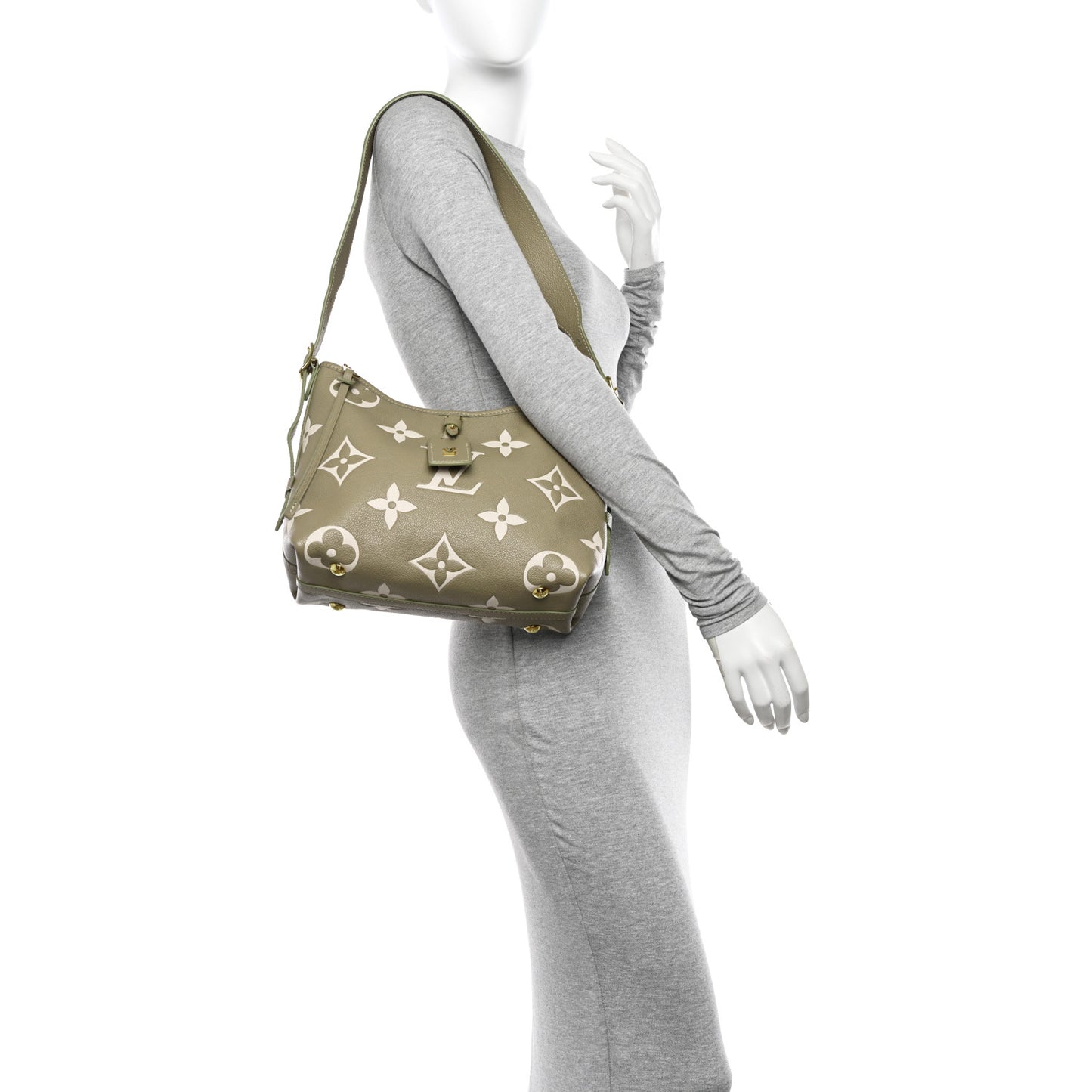 Empreinte Monogram Giant CarryAll PM Khaki Creme